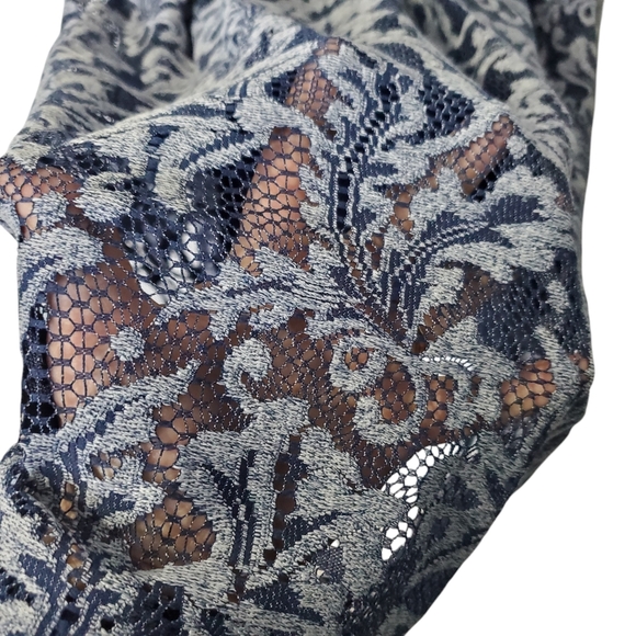 NWT Sabrina Blue Women's Dress Sleeveless Lace Size 26W - Picture 11 of 15